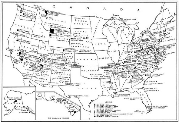 AREAS ADMINISTERED BY THE NATIONAL PARK SERVICE