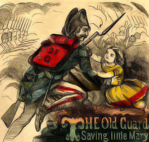 A soldier saving Mary