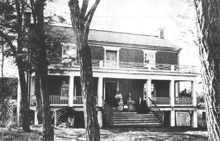 The home of Wilmer McLean at Appomattox. Here the tragic drama closed at 3:45 on Palm Sunday afternoon, April 9, 1865.