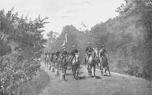 EN ROUTE TO THE BATTLEFIELD. MILITARY ROAD FROM GUAYAMA TO CANEY.