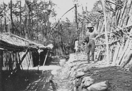 CAPTAIN BALDERSTON INSIDE THE STOCKADE.