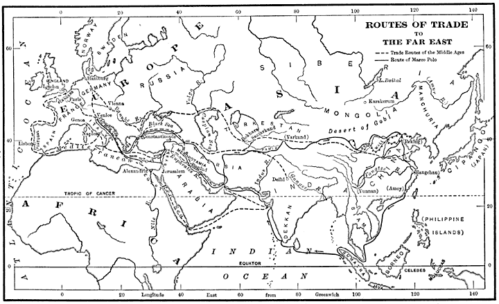 Routes of Trade to the Far East