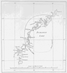 MAP OF DUBAWNT LAKE AND PART OF DUBAWNT RIVER By J. B. and J. W. Tyrrell, 1893