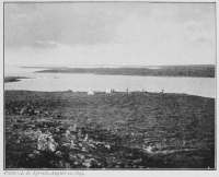 Photo: J. B. Tyrrell, August 12, 1893. CAMP ON THE SHORE OF DUBAWNT LAKE