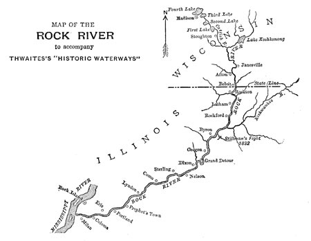 MAP OF THE ROCK RIVER