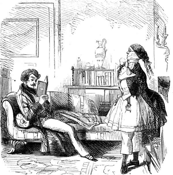 Strong-minded Bloomer.-Now, do, Alfred, put down that foolish Novel, and do something rational. Go and play something. You never practice, now you're married.