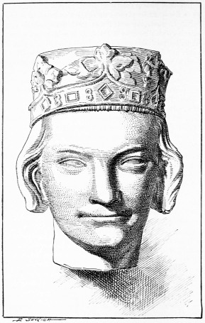 Philippe le Hardi, fils de saint Louis, d'après sa pierre tombale.