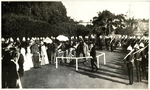 LADY MacGREGOR PLANTING THE UNIVERSITY TREE