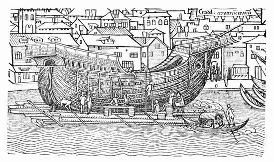 SHIP-BUILDING IN THE FOURTEENTH CENTURY.