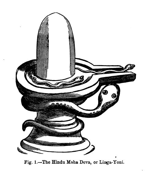 Fig. 1.--the Hindu Maha Deva, Or Linga-yoni 