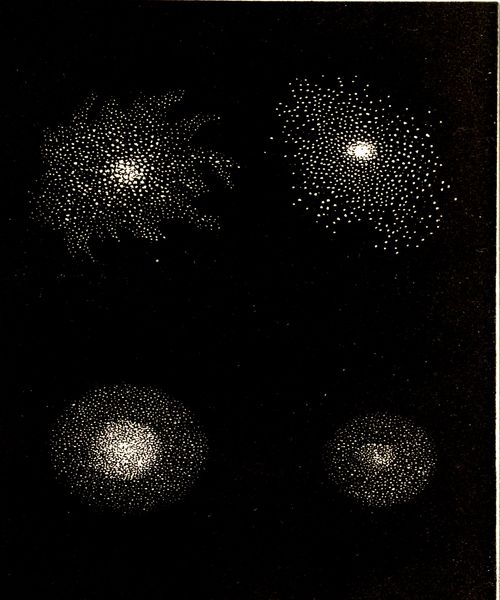 Figures 70, 71, 72, 73. CLUSTERS OF STARS AND NEBULÆ.