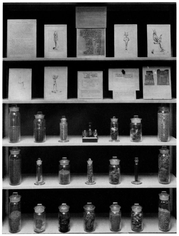 Figure 6.—Exhibit on Egyptian and Hebrew medicine