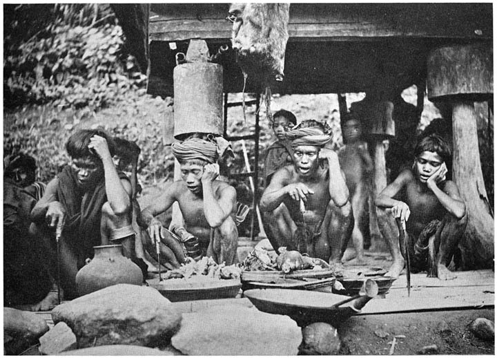 Ifugao Priests at a Head-taking Ceremony