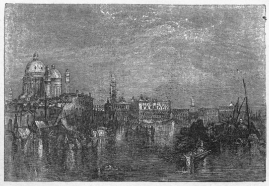 VENICE, FROM THE CANAL OF THE GIUDECEA.  Exhibited in 1840. South Kensington Museum.