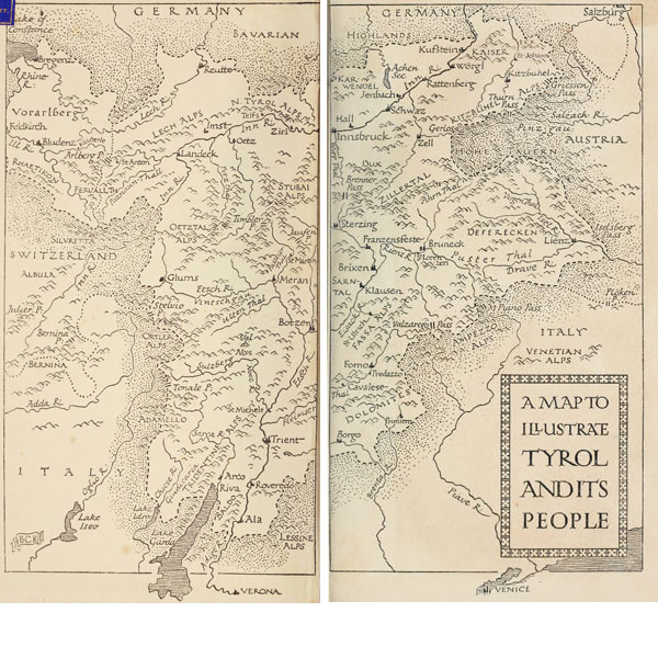 Map of Tyrol