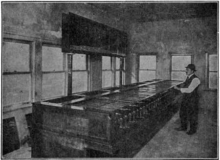 Electric chart and switches for trains