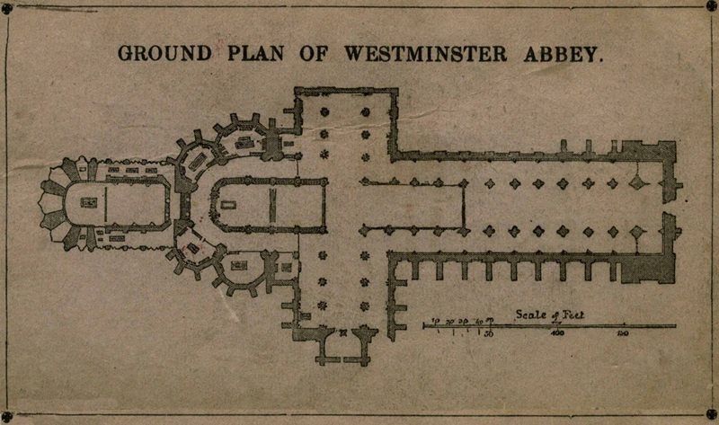 GROUND PLAN OF WESTMINSTER ABBEY.