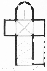 Planta de San Andrés de Armentia. (Plano de D. Vicente Lampérez.)