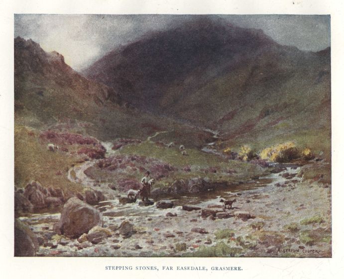 STEPPING STONES, FAR EASEDALE, GRASMERE.