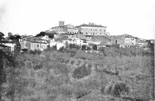 CERRETO-GUIDI — PANORAMA DALL'ORATORIO DI S. LIBERATA. (Fot. Alinari).