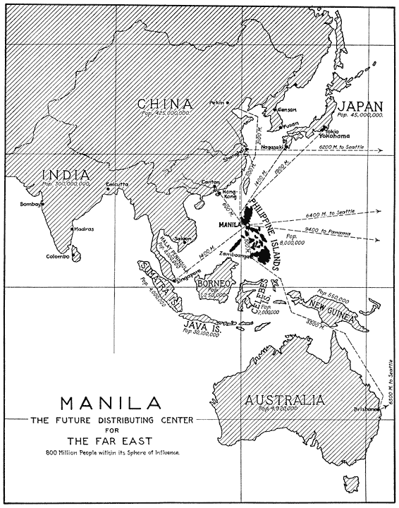 Manila, the Future Distributing Centre for the Far East.