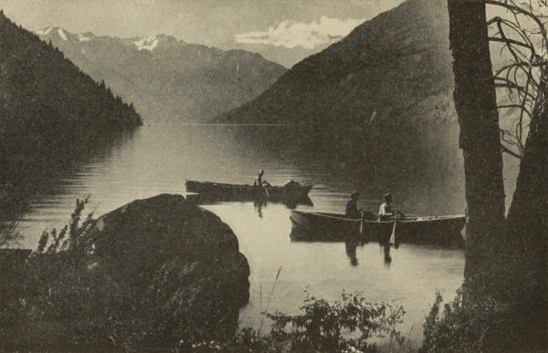 Canoes on Lake