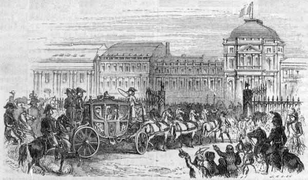 NAPOLEON'S ENTRANCE INTO THE TUILERIES.