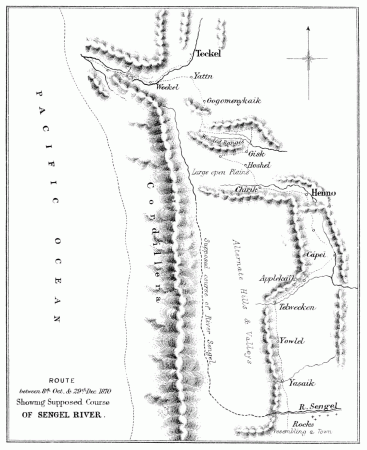 SKETCH MAP FROM RIO SENGEL TO TECKEL.