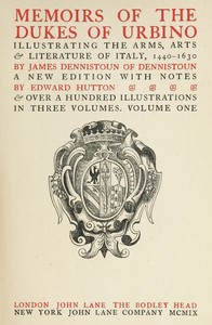Memoirs of the Dukes of Urbino, Volume 1 (of 3)