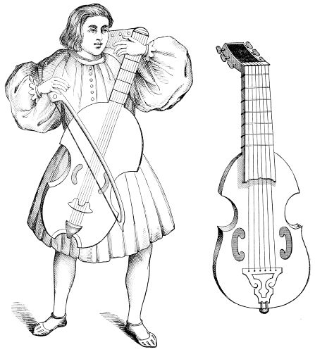 Bridgeless viola and player.