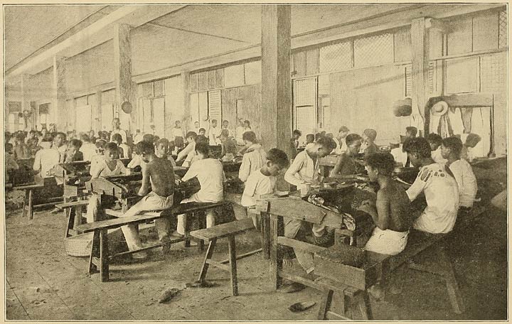 A Cigar and Cigarette Factory in Manila.