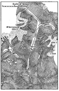 Fig. 140—Glacial sculpture in the heart of the Cordillera Vilcapampa. In places the topography has so high a relief that the glaciers seem almost to overhang the valleys. See Figs. 96 and 179 for photographs.