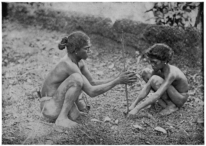 Kānikars Making Fire.