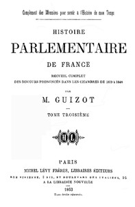 Histoire parlementaire de France, Volume 3.