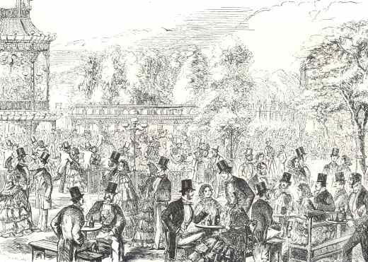 Cremorne Gardens in the Height of the Season.  By M’Connell, 1858