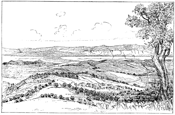 THE PLAIN OF JERICHO, AS SEEN FROM AI.  To face page 35.