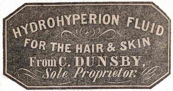 Hydrohyperion fluid for the Hair & Skin from C. DUNSBY, Sole Proprietor