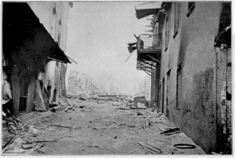 Rue Victor Hugo after the Eruption St. Pierre, Martinique Courtesy of Professor T. A. Jaggar, of the Geological Department of Harvard University
