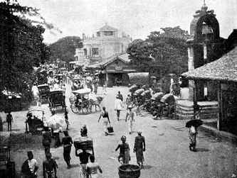 Rathaus in Colombo mit Holländischem Turm.