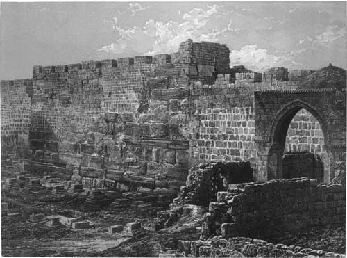 Illustration: Ancient Jewish Work in the North-East of the Haram   Wall