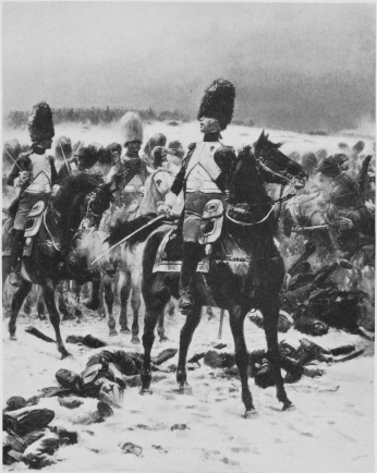 Plate LXXVII.  THE GRENADIERS AT EYLAU.  Photo Giraudon.  Détaille.