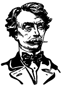 Portrait drawing of Gérôme