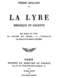 La lyre héroïque et dolente图书封面
