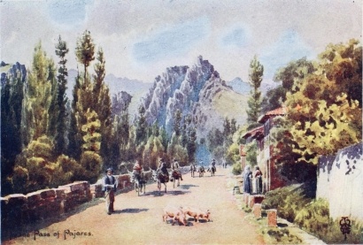 IN THE PASS OF PAJÁRES  Near Pola de Gordon.