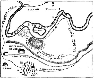 DIAGRAM OF THE BATTLE FIELD AT MADELIA.