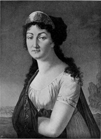 MADEMOISELLE RAUCOURT  From an engraving by Ruotte after the painting by Gros in the Collection of Mr. A. M. Broadley