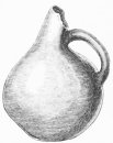 No. 166. Pretty Terra-cotta jug, with the neck bent back (7 M.).