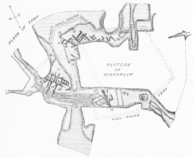 Plan IV.—Plan of Troy at the Epoch of Priam, according to Dr. Schliemann’s Excavations.