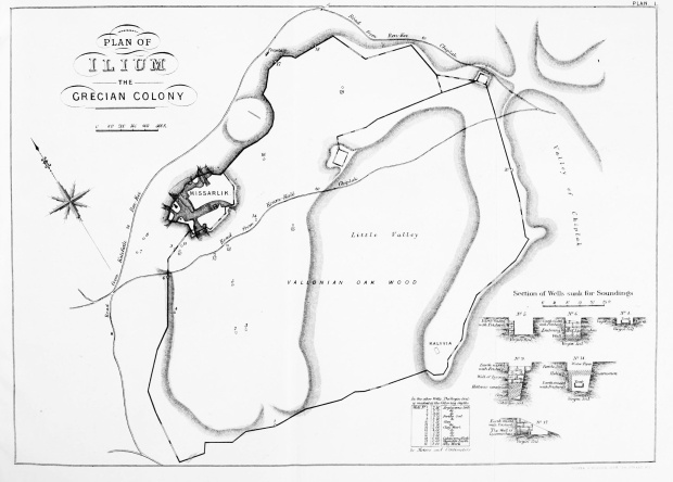 PLAN OF ILIUM THE GRECIAN COLONY.