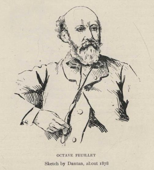 OCTAVE FEUILLET Sketch by Dantan, about 1878